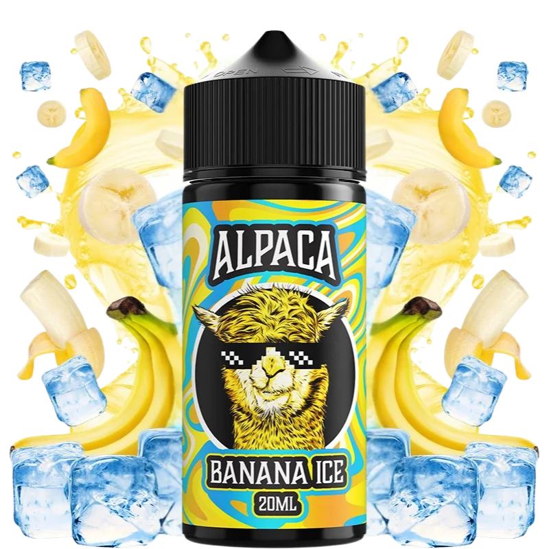 Alpaca Banana Ice Longfill 20ml - Aroma Pltano Hielo | TudelaVapea