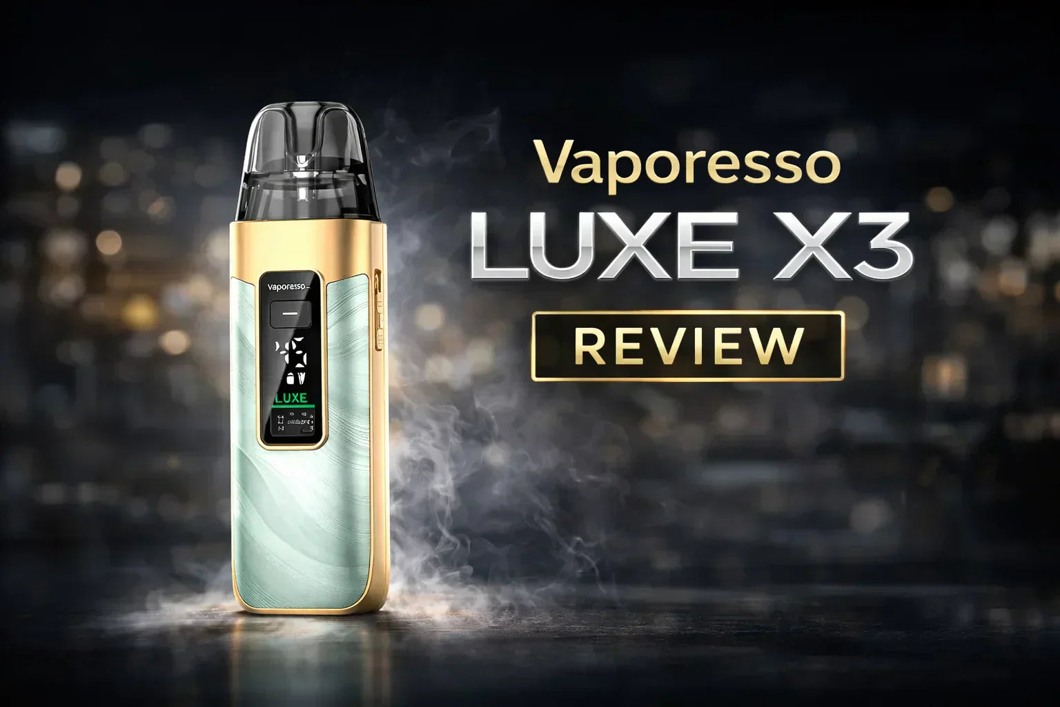 Vaporesso Luxe X3 review pod vape diseño y características