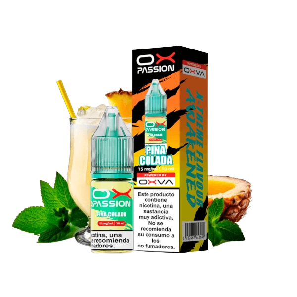 Oxva Ox Passion Salts Piña Colada 10 ml – Piña Dulce y Coco Cremoso con Toque Tropical