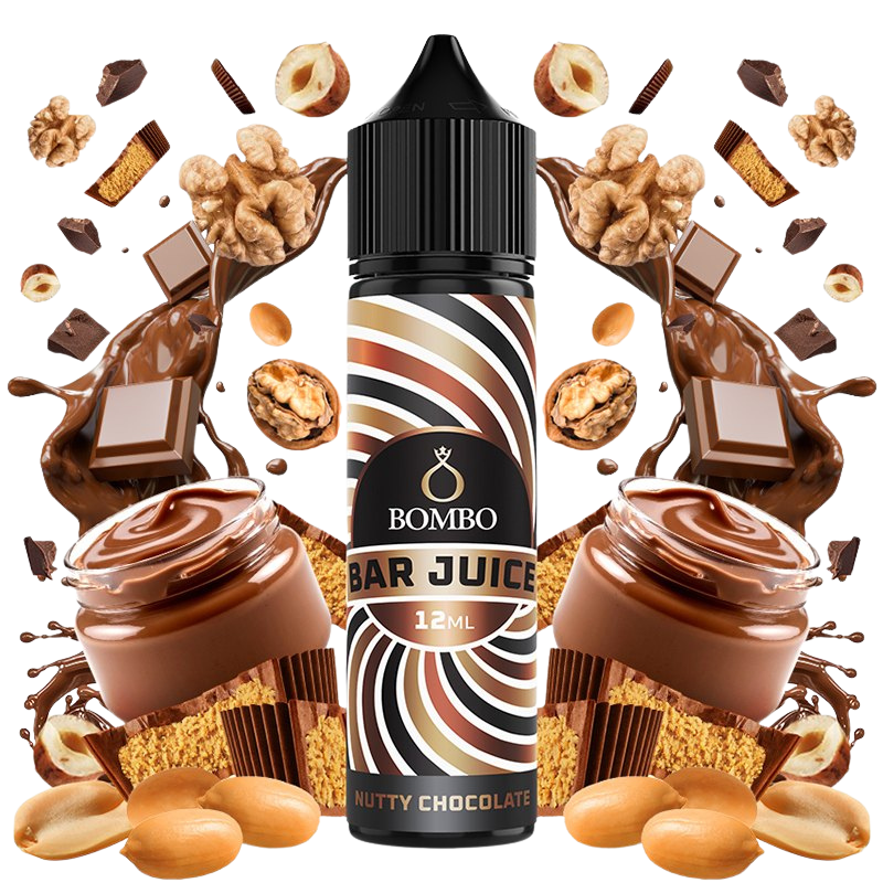 Aroma Nutty Chocolate 12ml/60 (Longfill) – Bombo Bar Juice | Crema de Chocolate con Frutos Secos