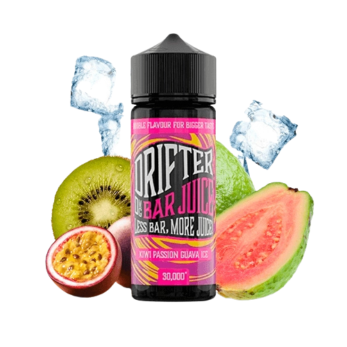 Drifter Bar Kiwi Passion Guava Ice Longfill 24ml – Kiwi, Guayaba y Hielo en Mezcla Tropical Refrescante