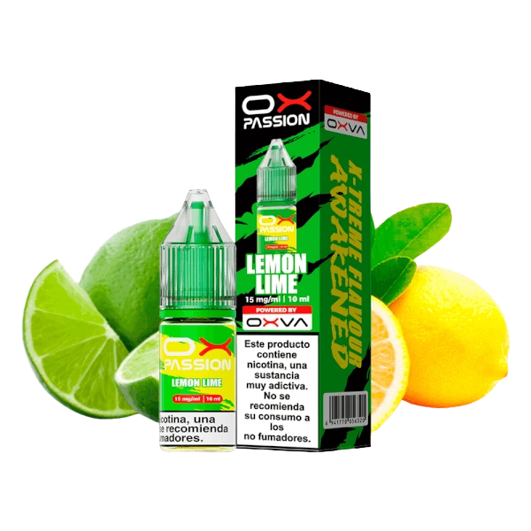 Oxva Ox Passion Salts Lemon Lime 10 ml – Explosión Cítrica de Limón y Lima Fresca