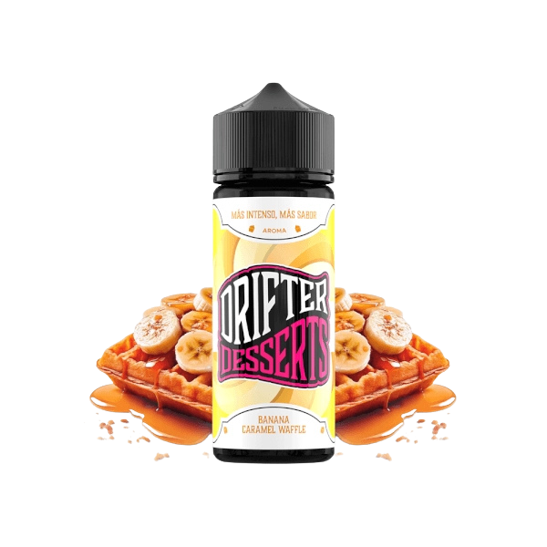 Drifter Desserts Banana Caramel Waffle Longfill 24ml – Gofre Caliente con Plátano y Caramelo
