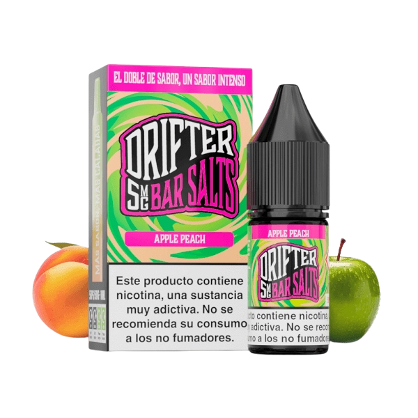 Drifter Bar Salts Apple Peach 10ml – Manzana Jugosa y Melocotón Dulce