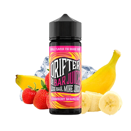 Drifter Bar Strawberry Banana Ice Longfill 24ml – Fresa Dulce, Plátano Cremoso y Toque Helado