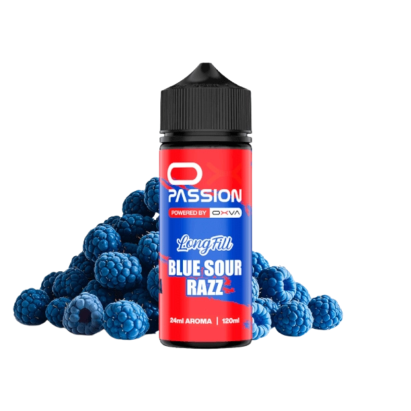 Oxva OX Passion Blue Sour Razz Longfill 24ml – Frambuesa Azul Ácida e Intensa
