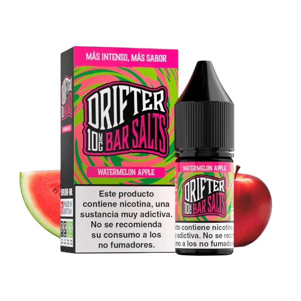 Drifter Bar Salts Watermelon Apple 10ml – Sandía Jugosa y Manzana Crujiente