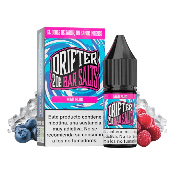 Drifter Bar Salts Mad Blue 10ml – Arándanos Azules y Frambuesa con Toque Helado
