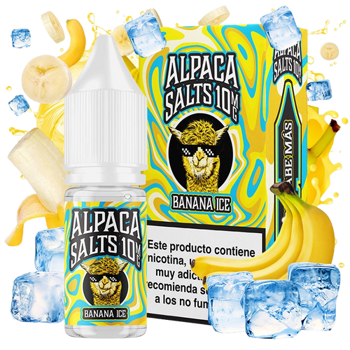 Banana Ice 10ml Alpaca Salts | Sales de Nicotina Sabor Plátano con Hielo