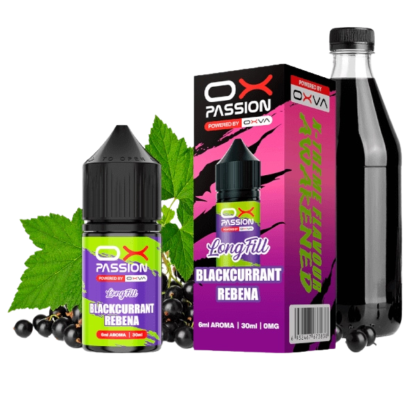 Ox Passion Blackcurrant Rebena 6ml: Grosella Negra Intensa, Jugosa y Llena de Carácter