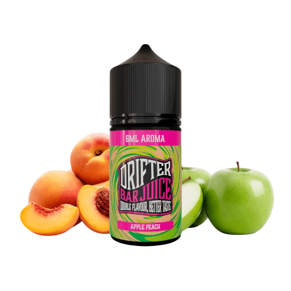 Drifter Bar Apple Peach Ice 6ml: Manzana Crujiente y Melocotón Jugoso con un Frescor Helado Vibrante