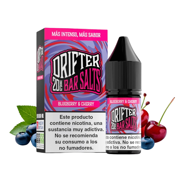 Drifter Bar Salts Blueberry Cherry 10ml – Arándano y Cereza en Fusión Perfecta