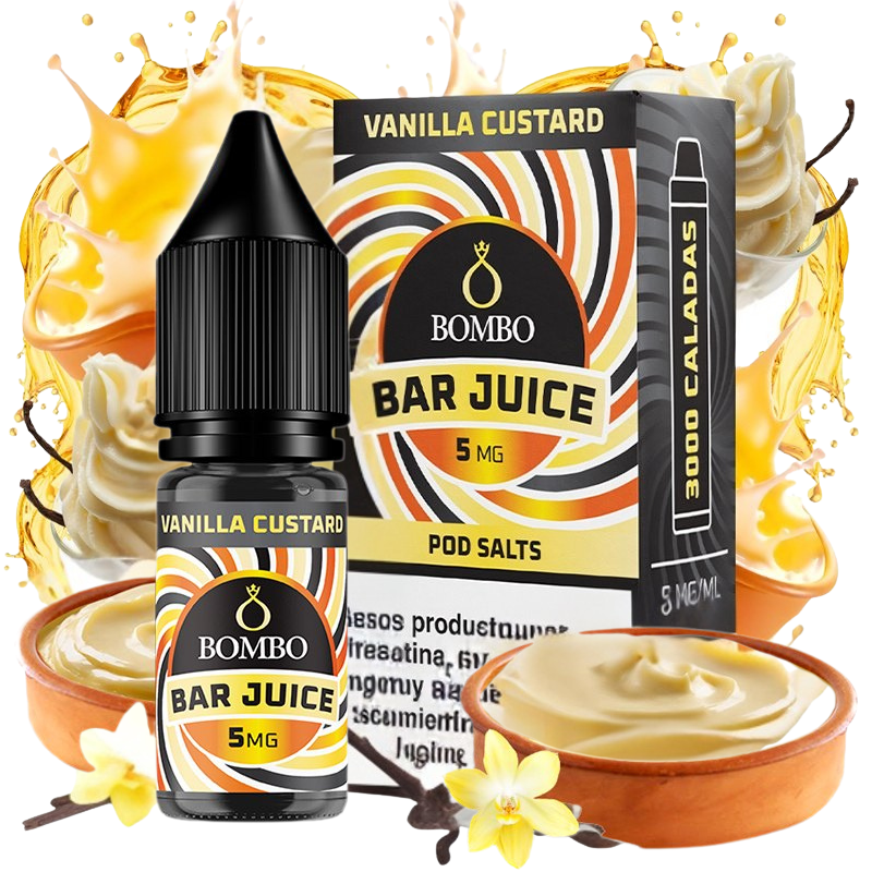 Vanilla Custard 10 ml – Bombo Bar Juice | Natillas de Vainilla Cremosas y Exquisitas