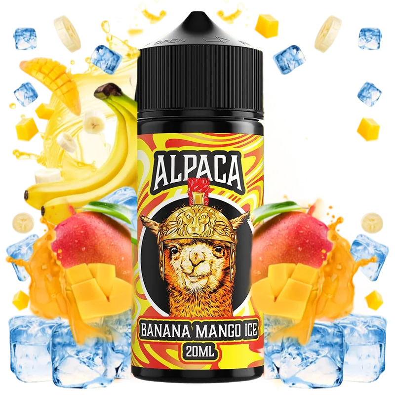 Alpaca Banana Mango Ice Longfill 20ml aroma sabor plátano mango hielo