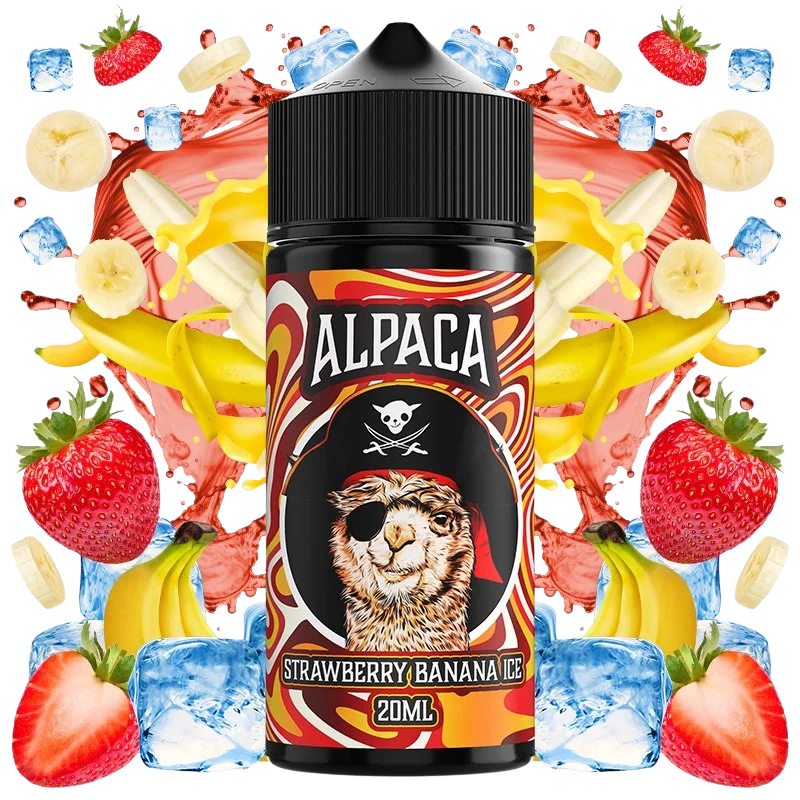 Alpaca Strawberry Banana Ice longfill 20ml fresa plátano hielo