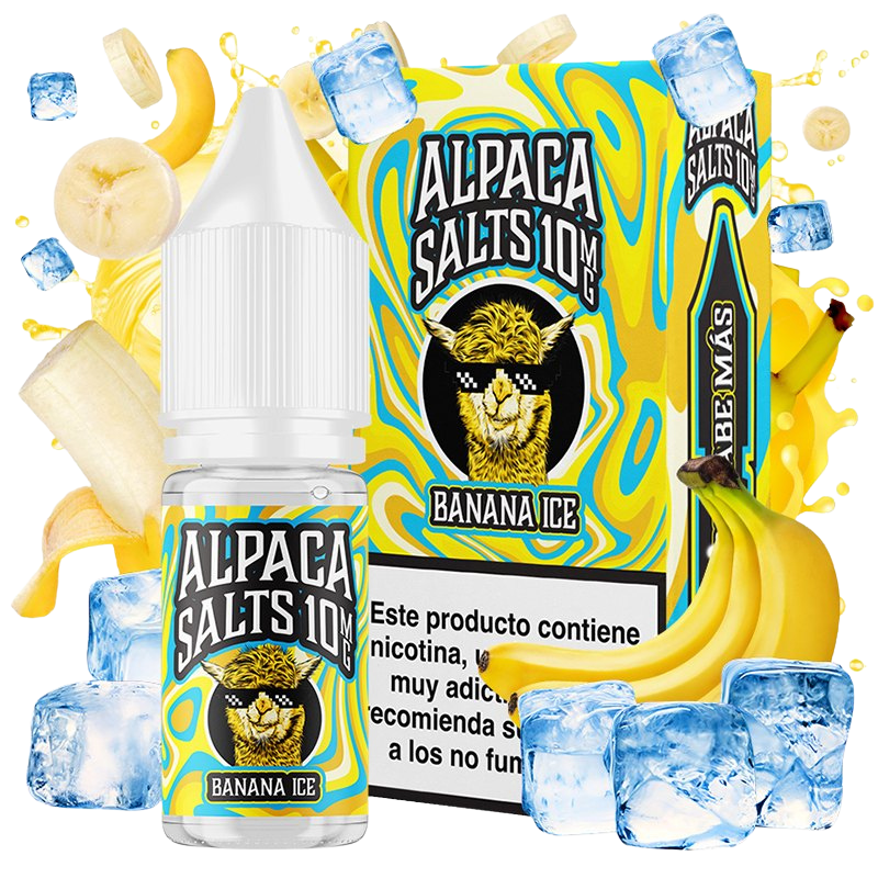 Alpaca Salts Banana Ice 10ml – Plátano con Hielo