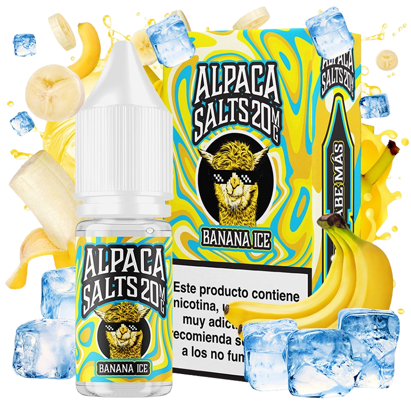 Alpaca Salts Banana Ice 10ml – Plátano con Hielo
