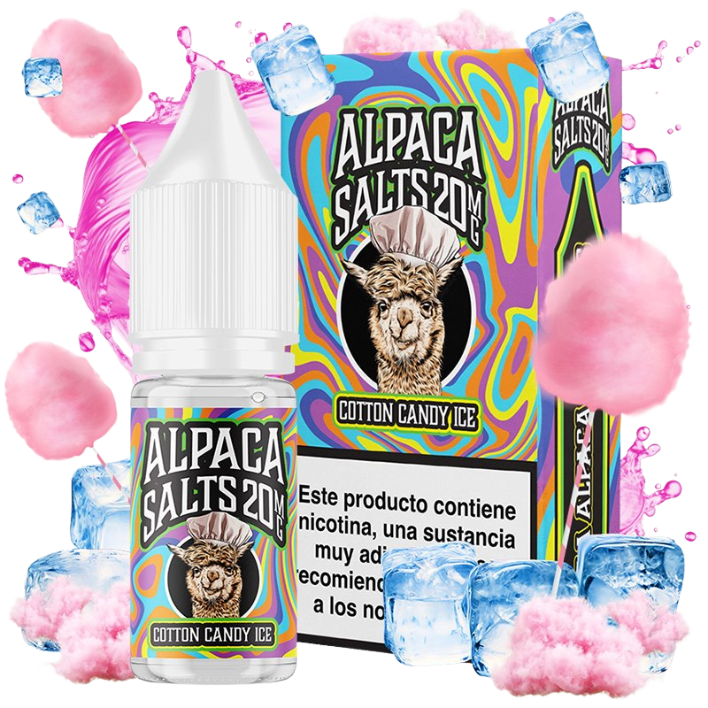 Alpaca Salts Cotton Candy Ice 10ml – Algodón de Azúcar con Hielo