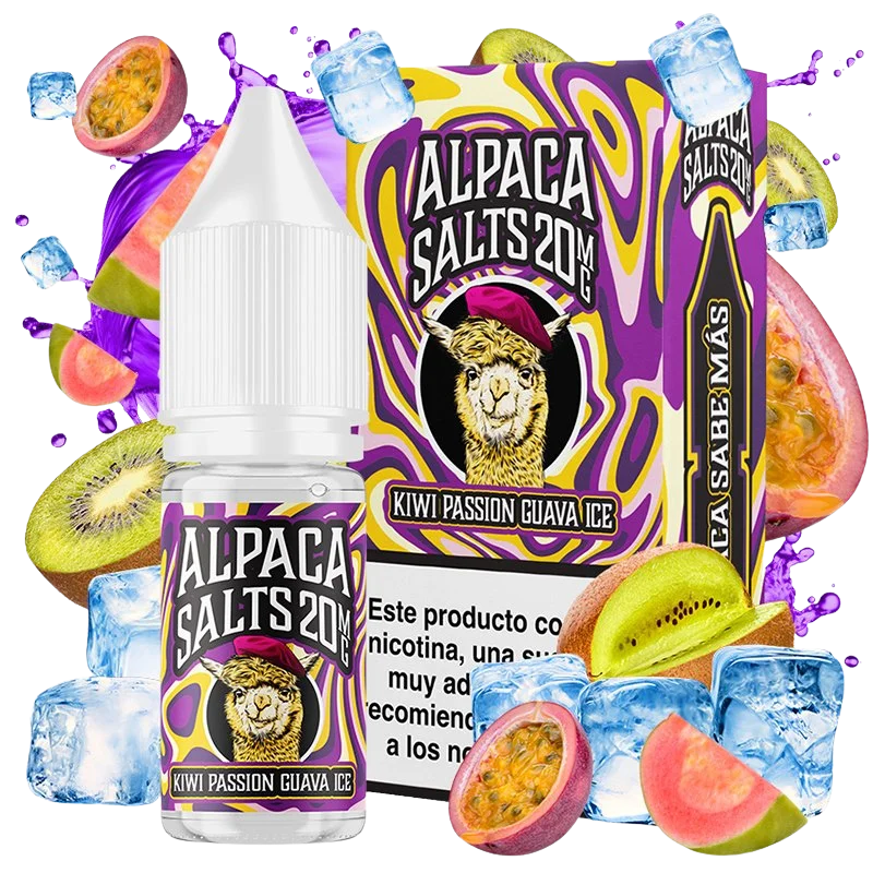 Alpaca Salts Kiwi Passion Guava Ice 20mg 10ml kiwi maracuyá guayaba hielo
