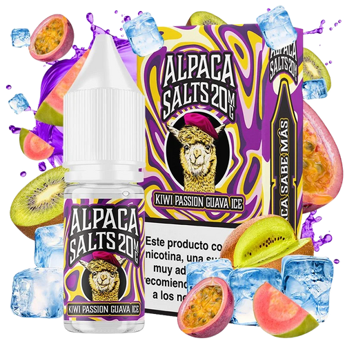 Alpaca Salts Kiwi Passion Guava Ice 20mg 10ml kiwi maracuyá guayaba hielo