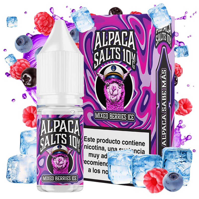 Alpaca Salts Mixed Berries Ice 10ml – Frutas del Bosque con Hielo
