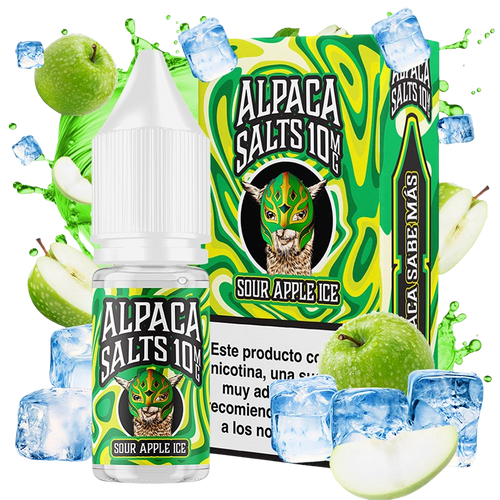 Alpaca Salts Sour Apple Ice 10ml – Manzana Verde Ácida con Hielo