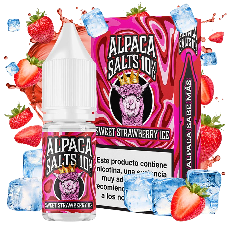 Alpaca Salts Sweet Strawberry Ice 10ml – Fresa Silvestre con Hielo