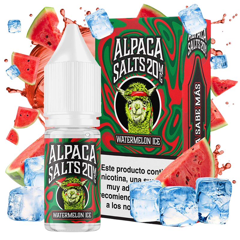 Alpaca Salts Watermelon Ice 10ml – Sandía Refrescante