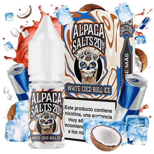 Alpaca Salts White Coco Bull Ice 10ml sales de nicotina 20 mg sabor coco blanco energy hielo
