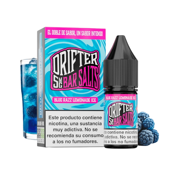 Drifter Bar Salts Blue Razz Lemonade Ice 10ml – Frambuesa Azul y Limonada con Toque Helado