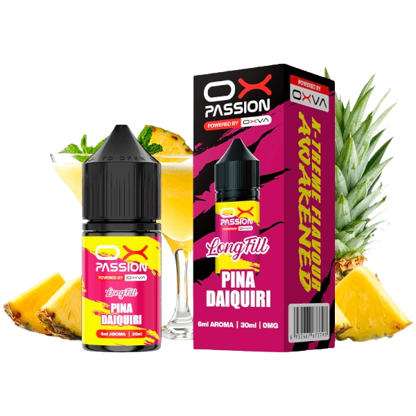 Ox Passion Pineapple Daiquiri 6ml: Piña Madura con un Toque Ácido y Refrescante Inspirado en el Clásico Cóctel