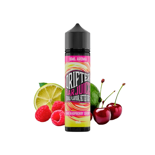 Drifter Bar Lime Raspberry Cherry Longfill 16 ml – Aroma Limón, Frambuesa y Cereza Equilibrado y Refrescante
