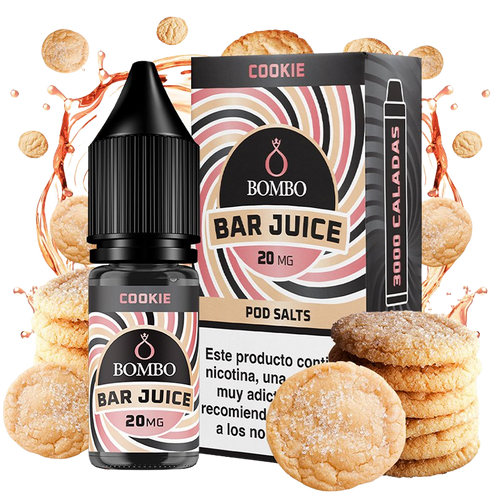 Bombo Bar Juice Cookie 20mg 10ml sales de nicotina sabor galleta