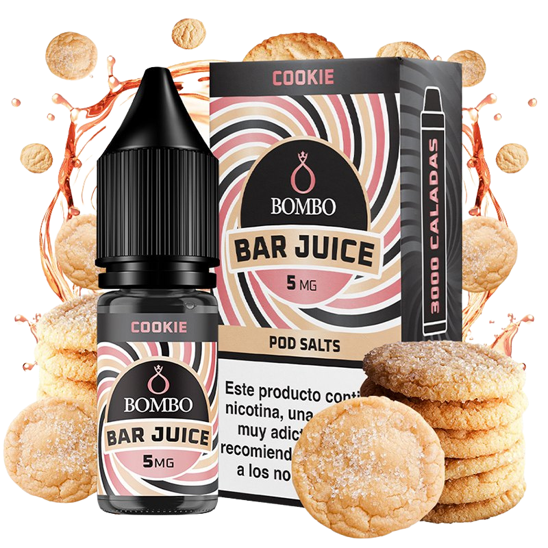Bombo Bar Juice Cookie 5mg 10ml sales de nicotina sabor galleta