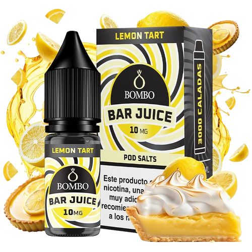 Bombo Bar Juice Lemon Tart sales de nicotina 10mg 10ml tarta de limón