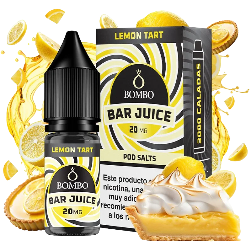 Bombo Bar Juice Lemon Tart sales de nicotina 20mg 10ml tarta de limón