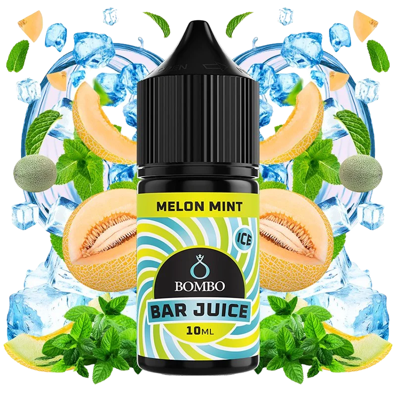 Bombo Bar Juice Melon Mint Ice mini longfill 10 ml sabor melón menta hielo