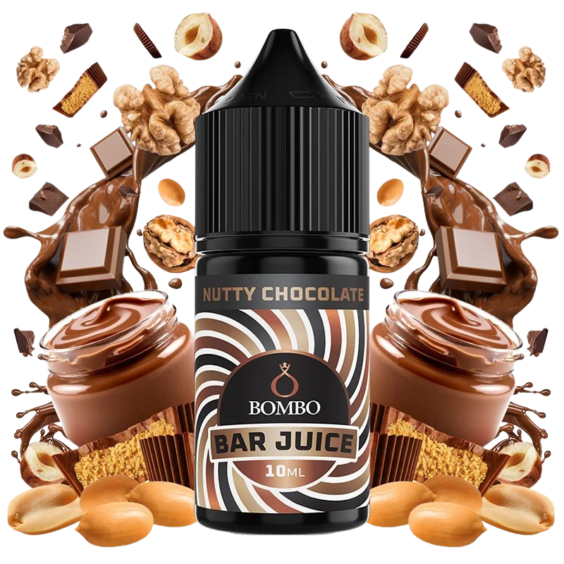 Bombo Bar Juice Nutty Chocolate mini longfill 10ml chocolate frutos secos