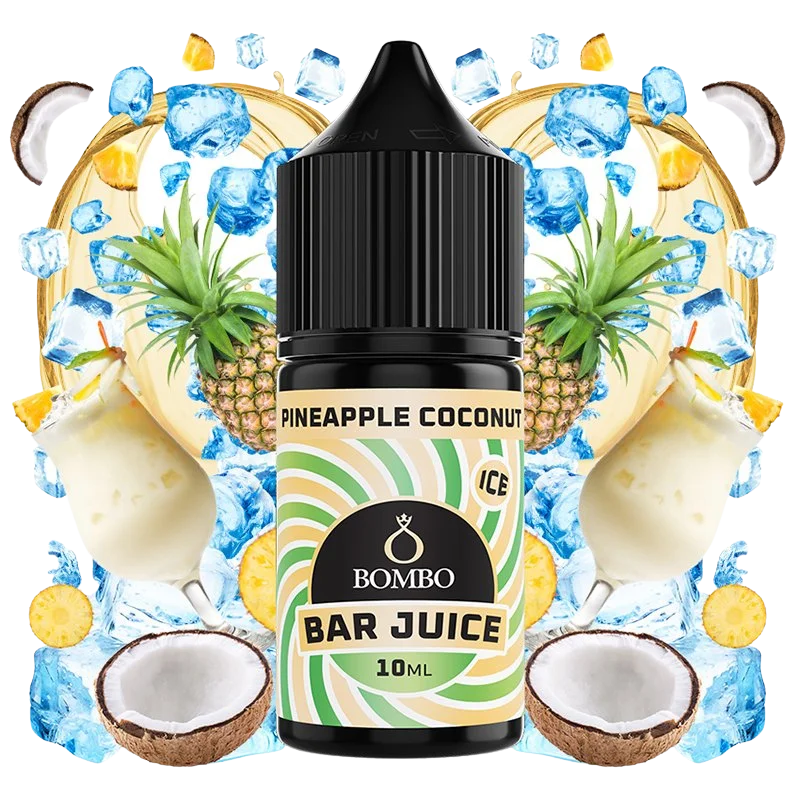 Bombo Bar Juice Pineapple Coconut Ice mini longfill 10 ml sabor piña coco hielo