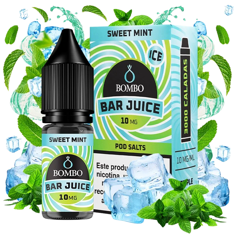 Bombo Bar Juice Sweet Mint Ice sales de nicotina 10 mg sabor menta dulce hielo