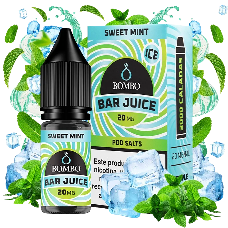 Bombo Bar Juice Sweet Mint Ice sales de nicotina 20 mg sabor menta dulce hielo
