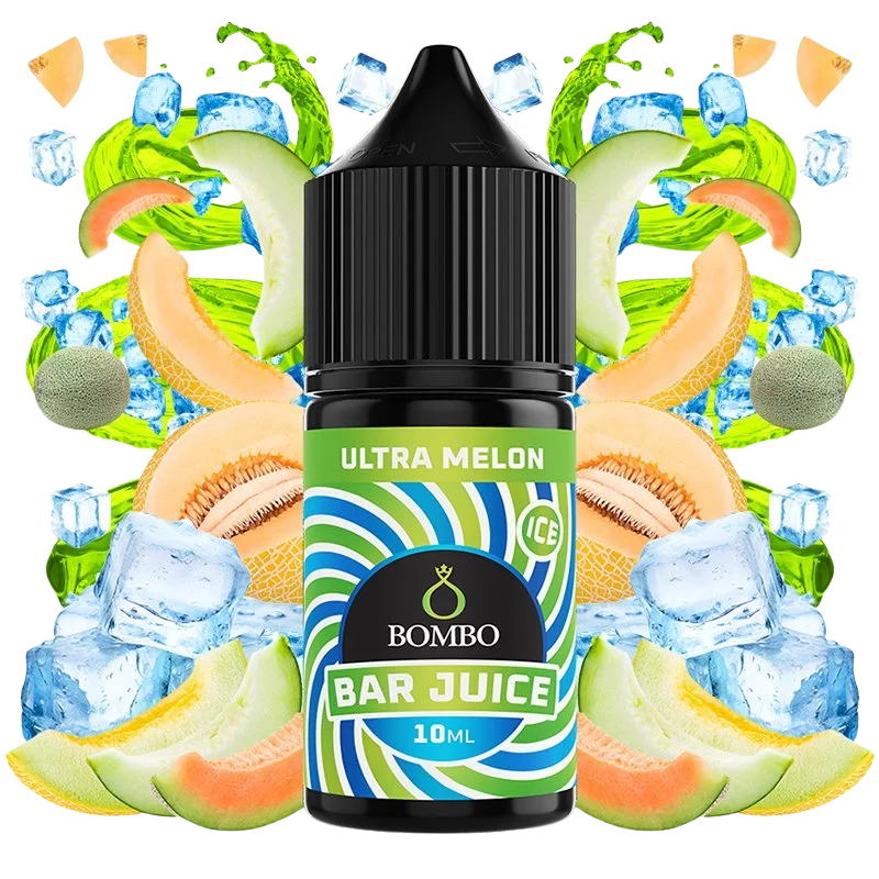 Bombo Bar Juice Ultra Melon Ice mini longfill 10 ml sabor melón hielo