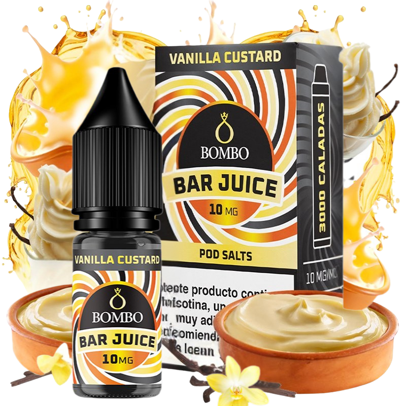 Bombo Bar Juice Vanilla Custard 10ml – Natillas de Vainilla Cremosas