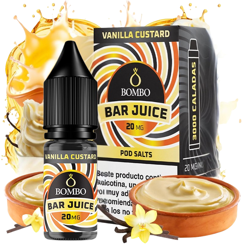 Bombo Bar Juice Vanilla Custard 10ml – Natillas de Vainilla Cremosas