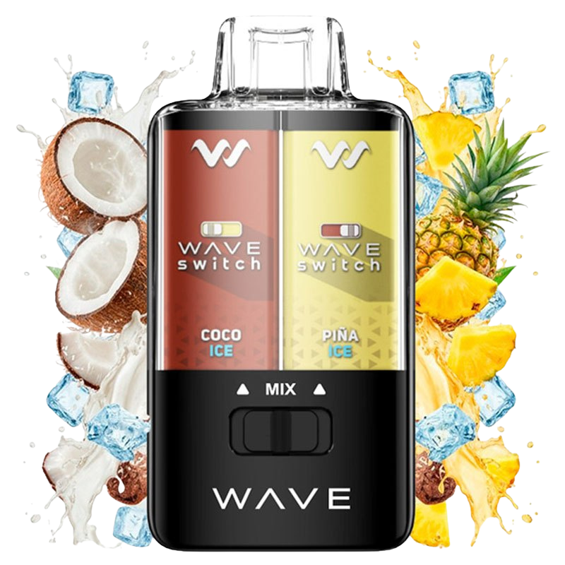 Bud Vape Wave Switch Pineapple Ice Coconut Ice vape desechable sabor piña hielo y coco hielo