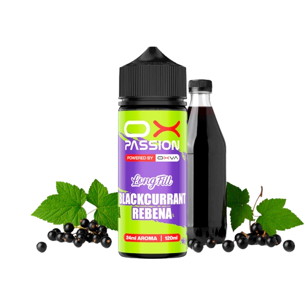Oxva OX Passion Blackcurrant Rebena Longfill 24ml – Grosella Negra Intensa y Jugosa