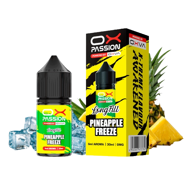 Ox Passion Pineapple Freeze 6ml: Piña Madura con un Frescor Helado Intenso y Tropical