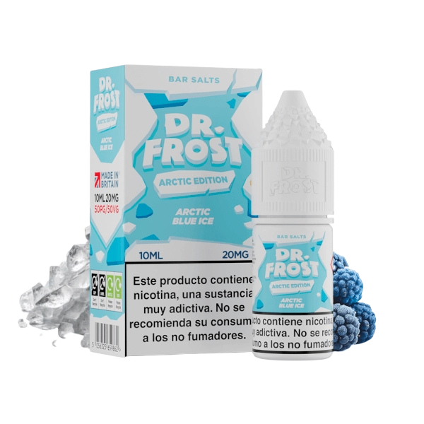 Dr Frost Salts Arctic Blue Ice 10mg 10ml nic salt e-liquid sales de nicotina sabor frutos azules y hielo