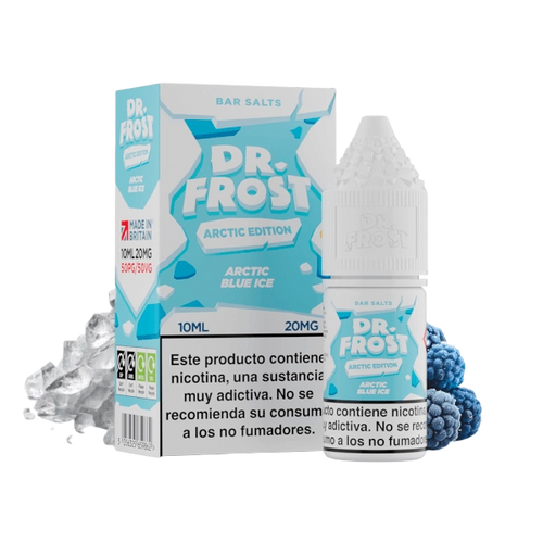 Dr Frost Salts Arctic Blue Ice 10mg 10ml nic salt e-liquid sales de nicotina sabor frutos azules y hielo
