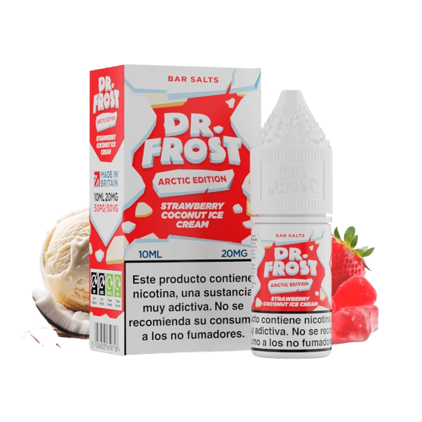 Dr Frost Salts Strawberry Coconut Ice Cream 10mg 10ml nic salt e-liquid sales de nicotina sabor fresa coco y helado